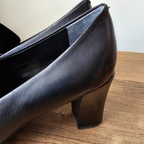 NEVER WORN FRANCO SARTO NOLAN BLACK GENUINE LEATHER PUMP SIZE 10 WOMENS - Picture 11 of 16
